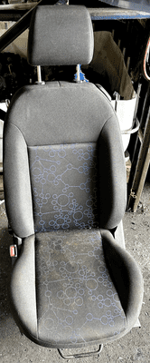 FORD FIESTA MK6 ZETEC 3 DOOR SEAT CLOTH BLUE GREY PASSENGER SIDE 2002 - 2008