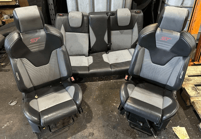 FORD FIESTA MK7 3 DOOR ST / ST180 BLACK GREY LEATHER SEATS INTERIOR 2013 - 2017