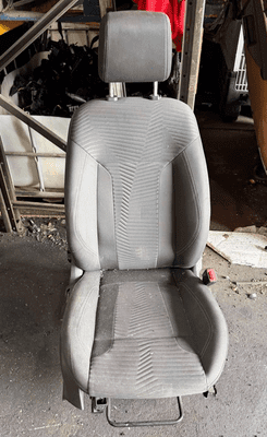 FORD FIESTA MK7 5 DOOR FRONT DRIVER SEAT LITHOS/DOMO CHARCOAL BLACK 2008 - 2017