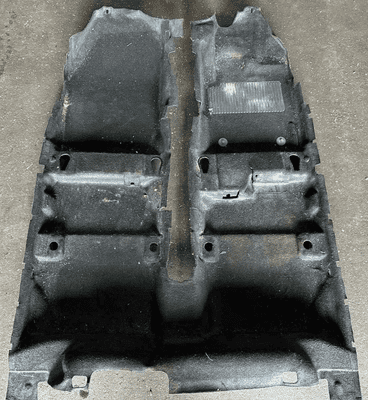 FORD FIESTA MK7 BLACK INTERIOR CARPET LINING MAT SOUND PROOFER 2008 - 2012