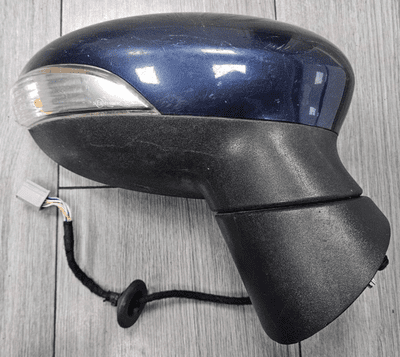 FORD FIESTA MK7 DRIVER RIGHT POWERFOLD WING MIRROR DARK INK BLUE 2008 - 2012