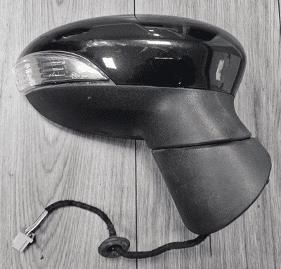 FORD FIESTA MK7 DRIVER RIGHT POWERFOLD WING MIRROR PANTHER BLACK 2008 - 2012