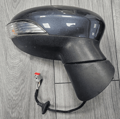 FORD FIESTA MK7 DRIVER RIGHT POWERFOLD WING MIRROR SEA GREY 2008 - 2012