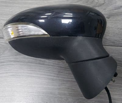 FORD FIESTA MK7 DRIVER SIDE WING MIRROR POWER FOLD PATHER BLACK 2008-2012