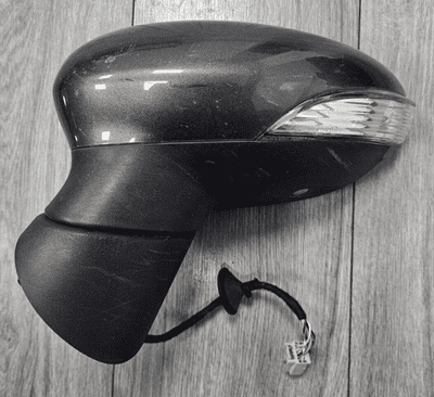FORD FIESTA MK7 PASSENGER LEFT POWERFOLD WING MIRROR MAGNETIC GREY 2013 - 2017