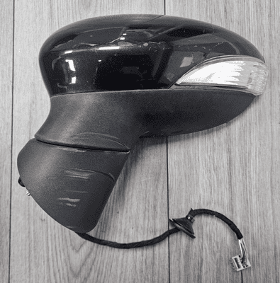 FORD FIESTA MK7 PASSENGER LEFT POWERFOLD WING MIRROR PANTHER BLACK 2008 - 2012