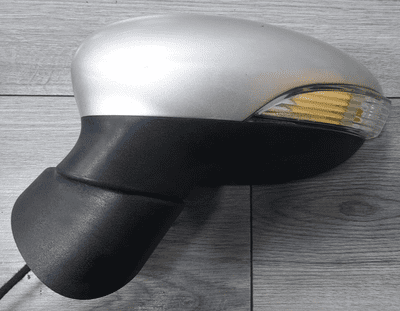 FORD FIESTA MK7 PASSENGER WING MIRROR POWER FOLD MOONDUST SILVER 2008-2012