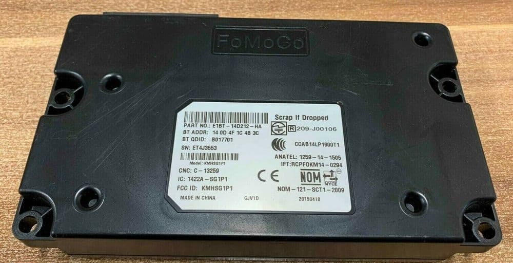 FORD FOCUS B-MAX KUGA BLUETOOTH VOICE CONTROL MODULE E1BT-14D212-HA ...