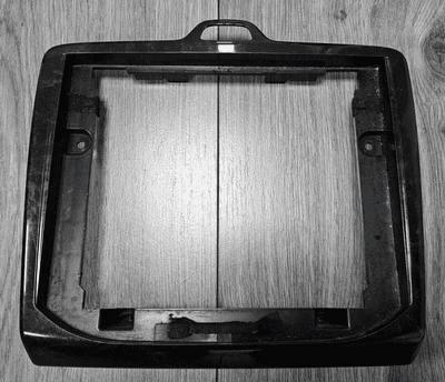 FORD FOCUS MK2 SAT NAV MOCCA WOOD RADIO SURROUND CONSOLE FASCIA TRIM 2005-2011