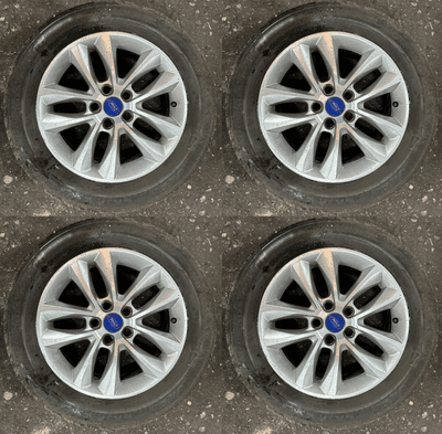 FORD FOCUS MK3 5 TWIN SPOKE 16 INCH ALLOY WHEEL SET X4 SILVER 2011-2018