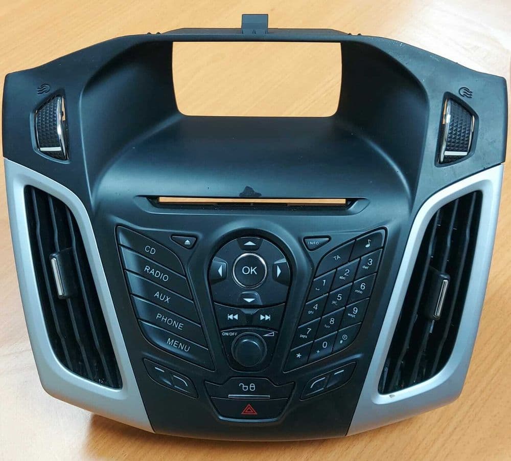 FORD FOCUS MK3 CD PLAYER RADIO CONTROLS FASCIA BUTTONS MATT BLACK 2011 ...