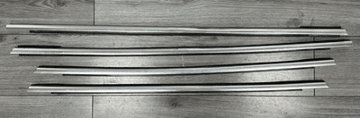FORD FOCUS MK3 DOOR WINDOW WEATHER STRIPS CHROME RUBBER TRIM SET 2011 - 2015