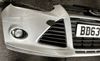 FORD FOCUS MK3 TITANIUM FRONT BUMPER GRILL FOG LIGHT SILVER 2 2011 - 2015