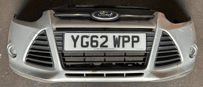 FORD FOCUS MK3 TITANIUM FRONT BUMPER GRILL FOG LIGHT SILVER 2011 - 2015