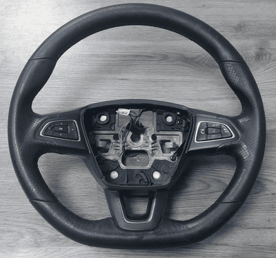 FORD KUGA MK2 BLACK STITCHED LEATHER MULTIFINCTION STEERING WHEEL 2013 - 2020