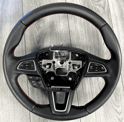 FORD KUGA MK2 RED STITCHED LEATHER MULTIFINCTION STEERING WHEEL 2013 - 2020