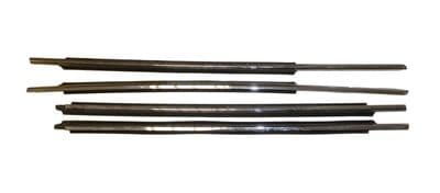 FORD MONDEO MK3 RUBBER CHROME SILVER WINDOW WEATHER STRIPS SET OF 4 2001 - 2007