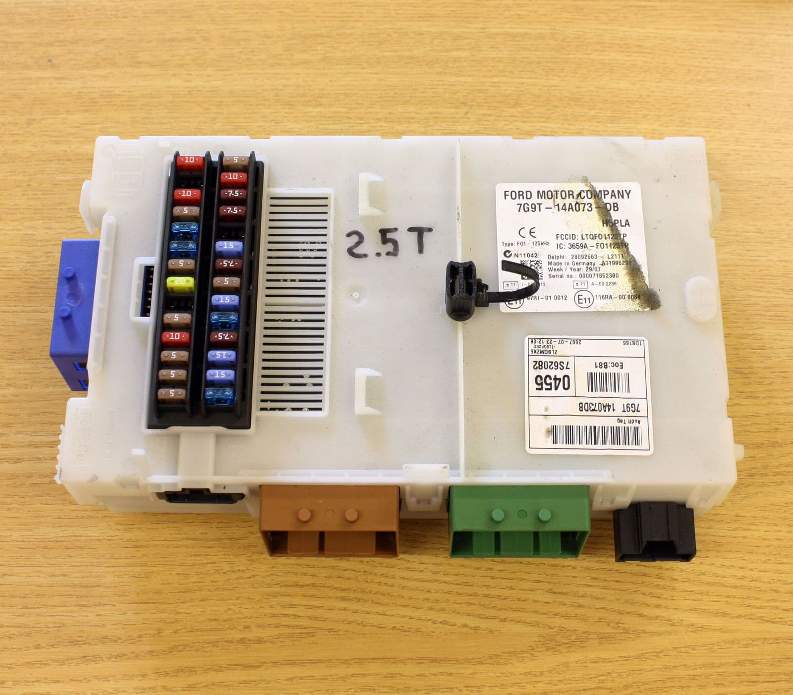 FORD MONDEO MK4 2 5 PETROL BODY CONTROL MODULE FUSE BOX 7G9T-14A073-CF ...