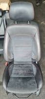 FORD MONDEO MK4 HEATED COOLED BLACK LEATHER INTERIOR SEATS RED STITCH 2007-2014