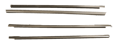 FORD MONDEO MK4 RUBBER CHROME SILVER WINDOW WEATHER STRIPS SET OF 4 2007-2010