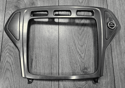 FORD MONDEO MK4 SAT NAV CHROME SILVER RADIO SURROUND FASCIA TRIM 2007 - 2010