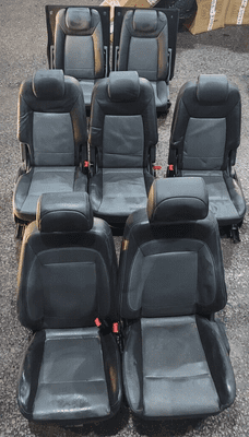 FORD S-MAX FULL LEATHER INTERIOR 7 SEATS BLACK GREY LCD DVD PLAYER  2006-2014