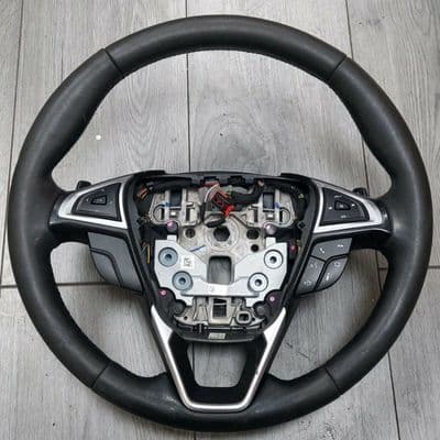 FORD SMAX MK2 AUTO LEATHER STEERING WHEEL PEDAL SHIFT 2015 - 2020