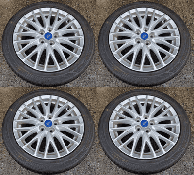 FORD TRANSIT CONNECT 10 Y POKE 17 INCH ALLOY WHEEL SET X4 SILVER 2002 - 2013