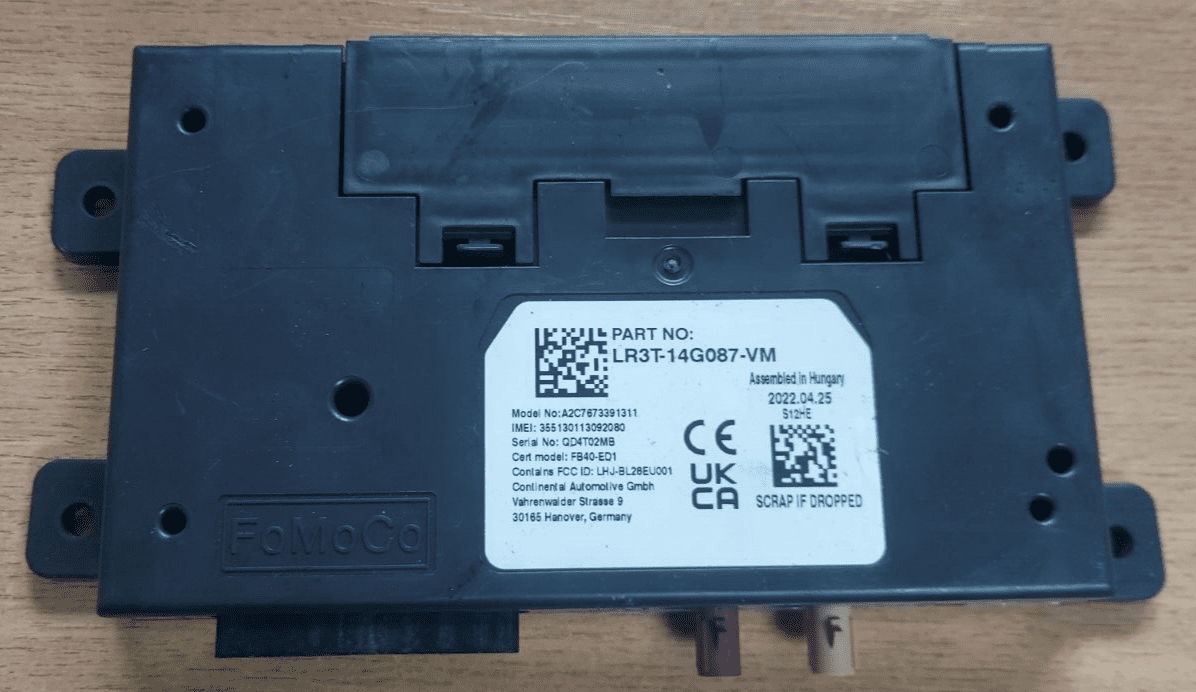 Rsa Module Ford FORD TRANSIT CUSTOM BLUETOOTH GATEWAY CONTROL MODULE LR3T-14G087-VN ...