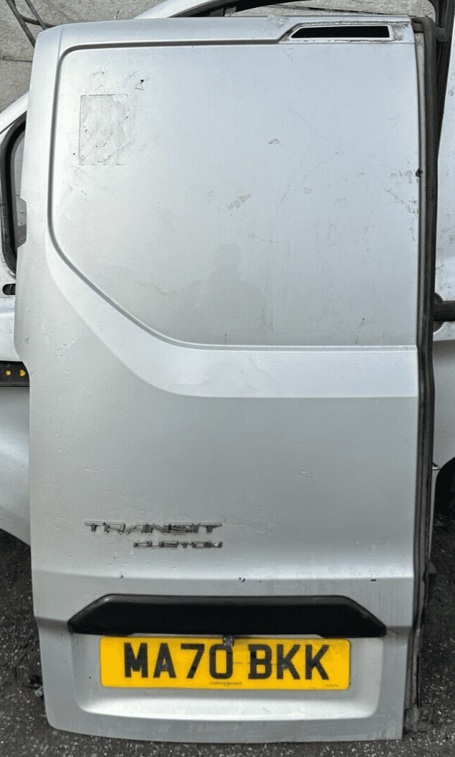 Transit Custom Rear Doors FORD TRANSIT CUSTOM REAR BACK PASSENGER DOOR MOONDUST SILVER 2013 - 2023