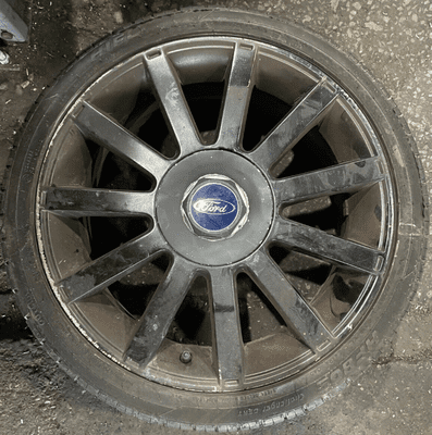 GENUINE FIESTA MK6 ST150 4 STUD 11 SPOKE ALLOY WHEEL RIM BLACK 17