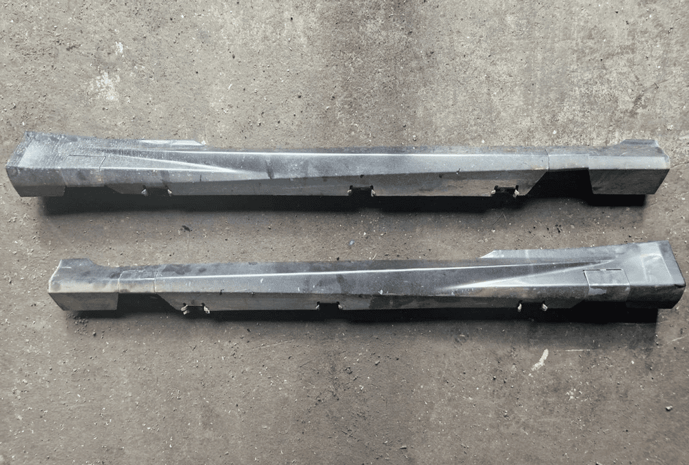 GENUINE FIESTA MK7 3 DOOR ST DRIVER PASSENGER SIDE SKIRT PAIR BLACK ...