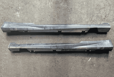 GENUINE FIESTA MK7 3 DOOR ST DRIVER PASSENGER SIDE SKIRT PAIR BLACK 2013-2017