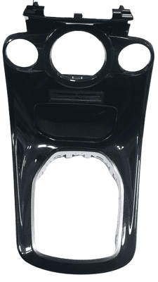 GENUINE FIESTA MK7 GEAR STICK HEATER CONTROL TRIM ROYAL BLACK CHROME 2013-2019