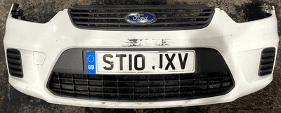 GENUINE FORD C-MAX MK1 FACELIFT HATCHBACK FRONT BUMPER IN WHITE 2007 - 2010