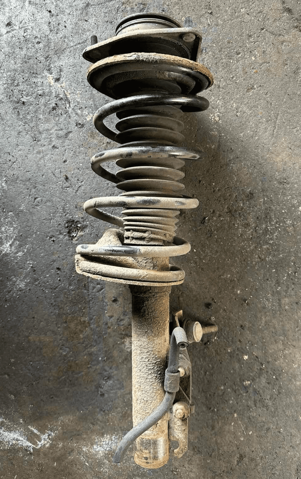 GENUINE FORD ESCORT MK6 FRONT PASSENGER SUSPENSION LEG STRUT SPRING ...