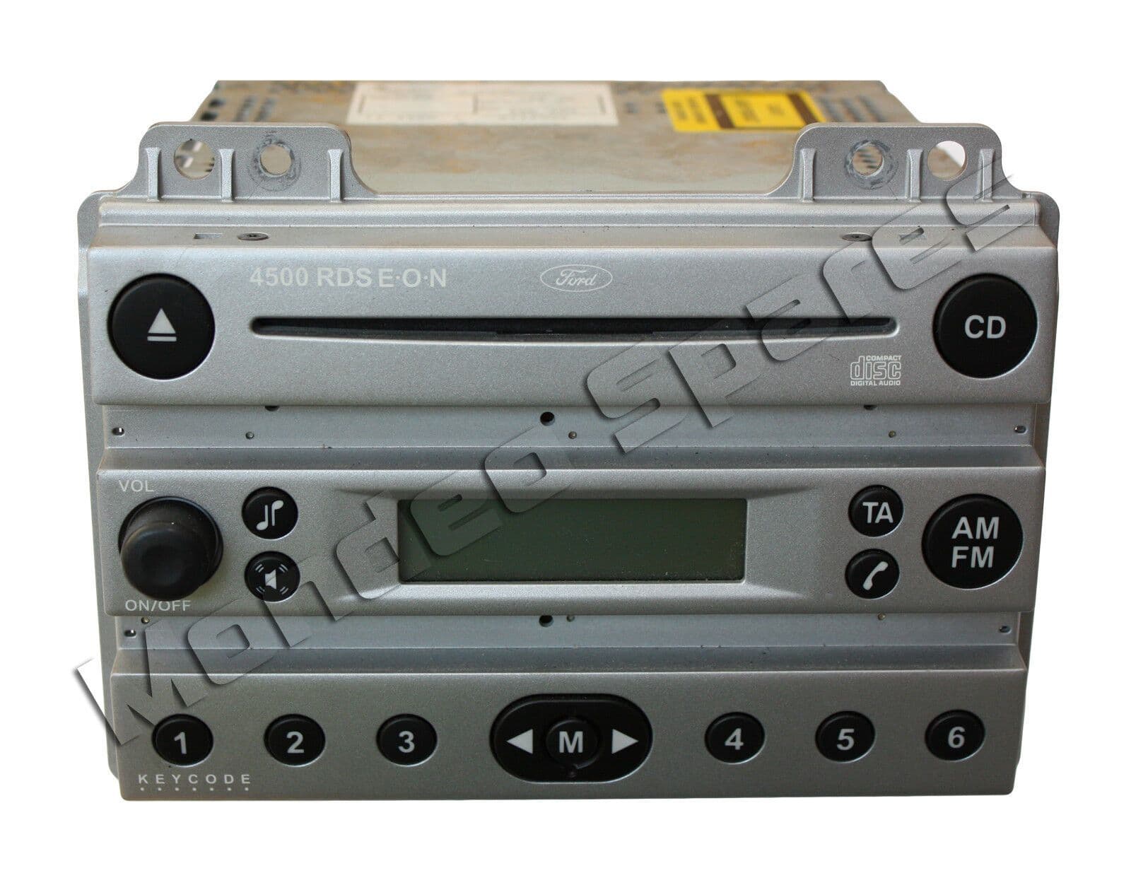 GENUINE FORD FIESTA FUSION MK6 4500 RDS RADIO CD PLAYER SILVER CODE ...