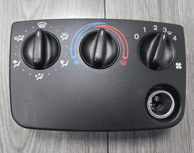 GENUINE FORD FIESTA MK5 CLIMATE HEATER CONTROL SWITCH 12V BLACK 1995 - 2002