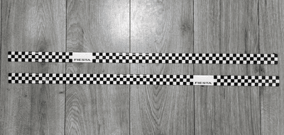 GENUINE FORD FIESTA MK6 ANNIVERSARY DOOR SILL KICK PLATE STRIPS 2005 - 2008