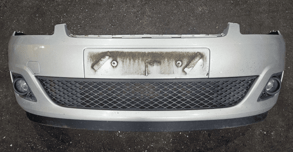 GENUINE FORD FIESTA MK6 FACELIFT FRONT BUMPER MOONDUST SILVER 2006 - 2008