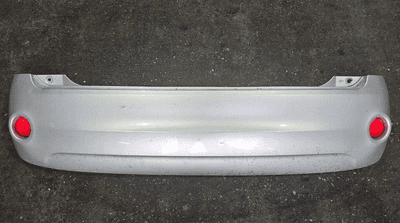 GENUINE FORD FIESTA MK6 FACELIFT REAR BUMPER MOONDUST SILVER 2005 - 2008