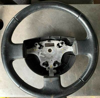 GENUINE FORD FIESTA MK6 FUSION CONNECT LEATHER STEERING WHEEL 2002 - 2008