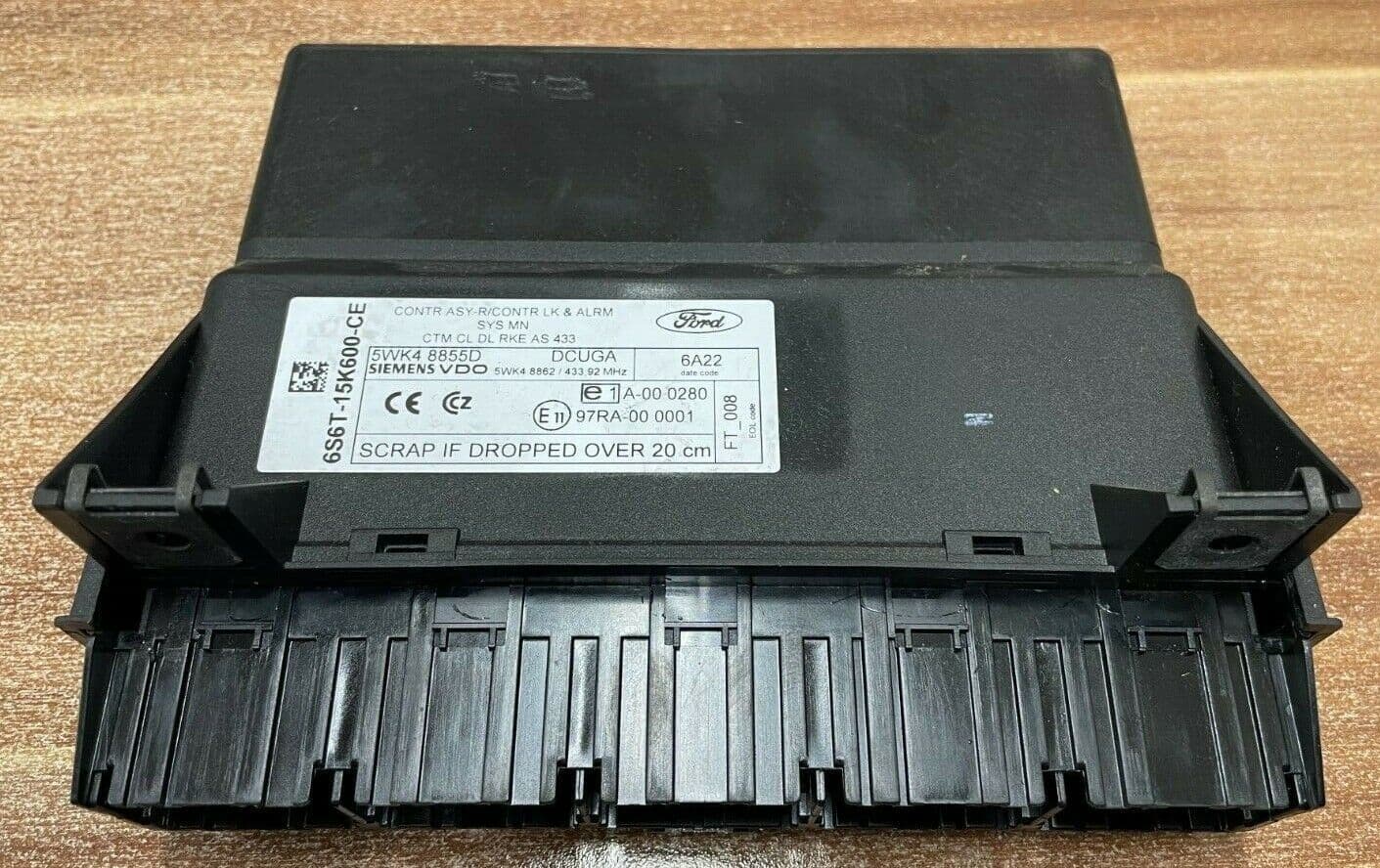 Ford Pem Module GENUINE FORD FIESTA MK6 FUSION GEM MODULE CENTRAL LOCKING 6S6T-15K600 ...