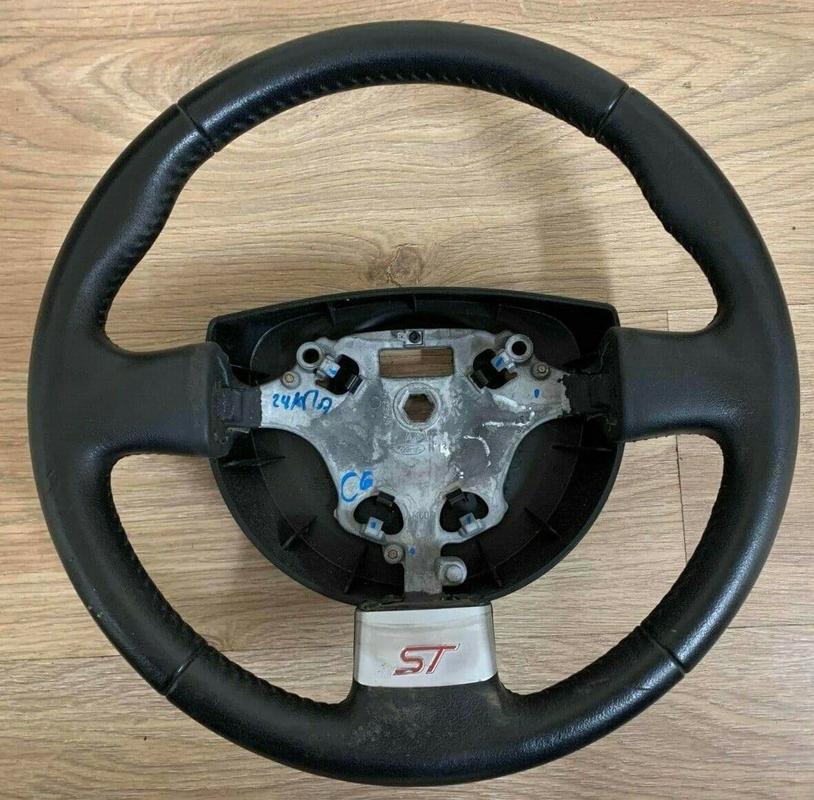 GENUINE FORD FIESTA MK6 ST ST150 LEATHER STEERING WHEEL 2002 2008