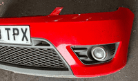 GENUINE FORD FIESTA MK6 ST ST150 ZETEC-S FRONT BUMPER COLORADO RED 2005-2008