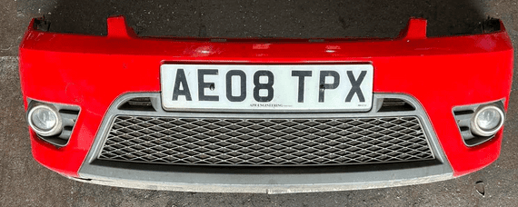 GENUINE FORD FIESTA MK6 ST ST150 ZETEC-S FRONT BUMPER COLORADO RED 2005-2008