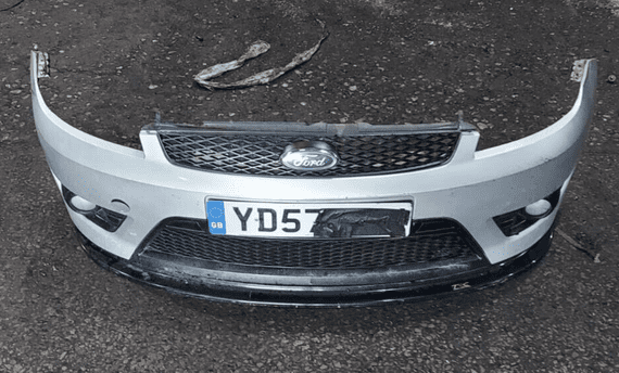 GENUINE FORD FIESTA MK6 ST ST150 ZETEC-S FRONT BUMPER MOONDUST SILVER 2005-2008