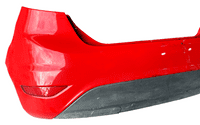 GENUINE FORD FIESTA MK7 BACK REAR BUMPER CANDY RED 2008 - 2012
