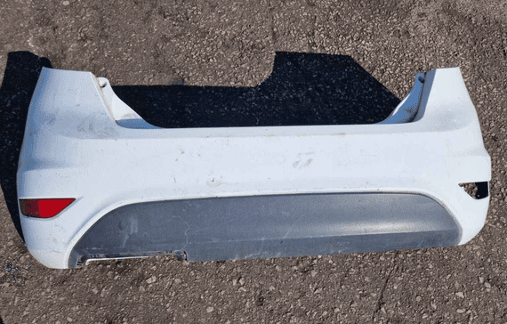 GENUINE FORD FIESTA MK7 BACK REAR BUMPER FROZEN WHITE 2008 - 2012