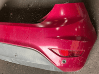 GENUINE FORD FIESTA MK7 BACK REAR BUMPER PDC BLUSH RED 2008 - 2012
